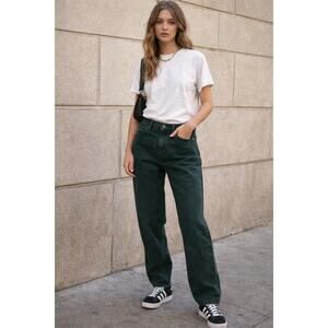 Vintage Levi’s Orange Tab Student Fit Jeans Green High Rise Relaxed USA 28x28